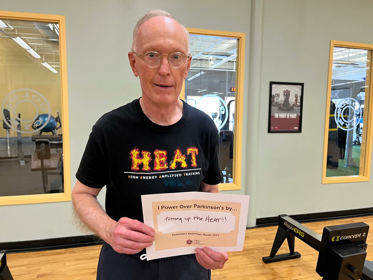poweroverPD's tweet photo. Jim turns up the HEAT to beat Parkinson's! 🔥
#parkinsonsawarenessmonth #poweroverpd #parkinsons https://t.co/0FSzh4G3cG