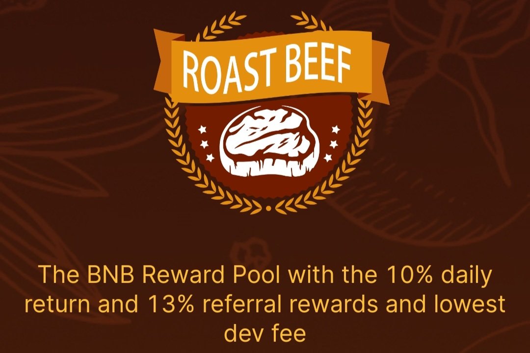 roastedbeef.io/#/?ref=0xa662d…
Join Roast Beef today !!