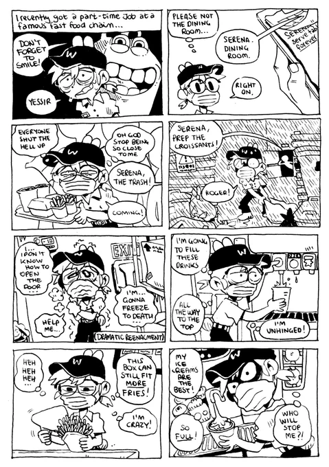 diary of a fast food worker
#comic #doodle 