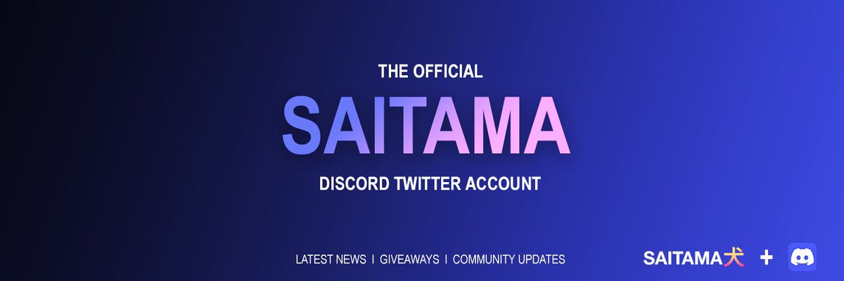 Welcome to the new Twitter for the Official Saitama Discord. You can keep up to date with what we are doing for our discord community here as we build and grow this page. Happy Sunday folks #Saitama to the moon.