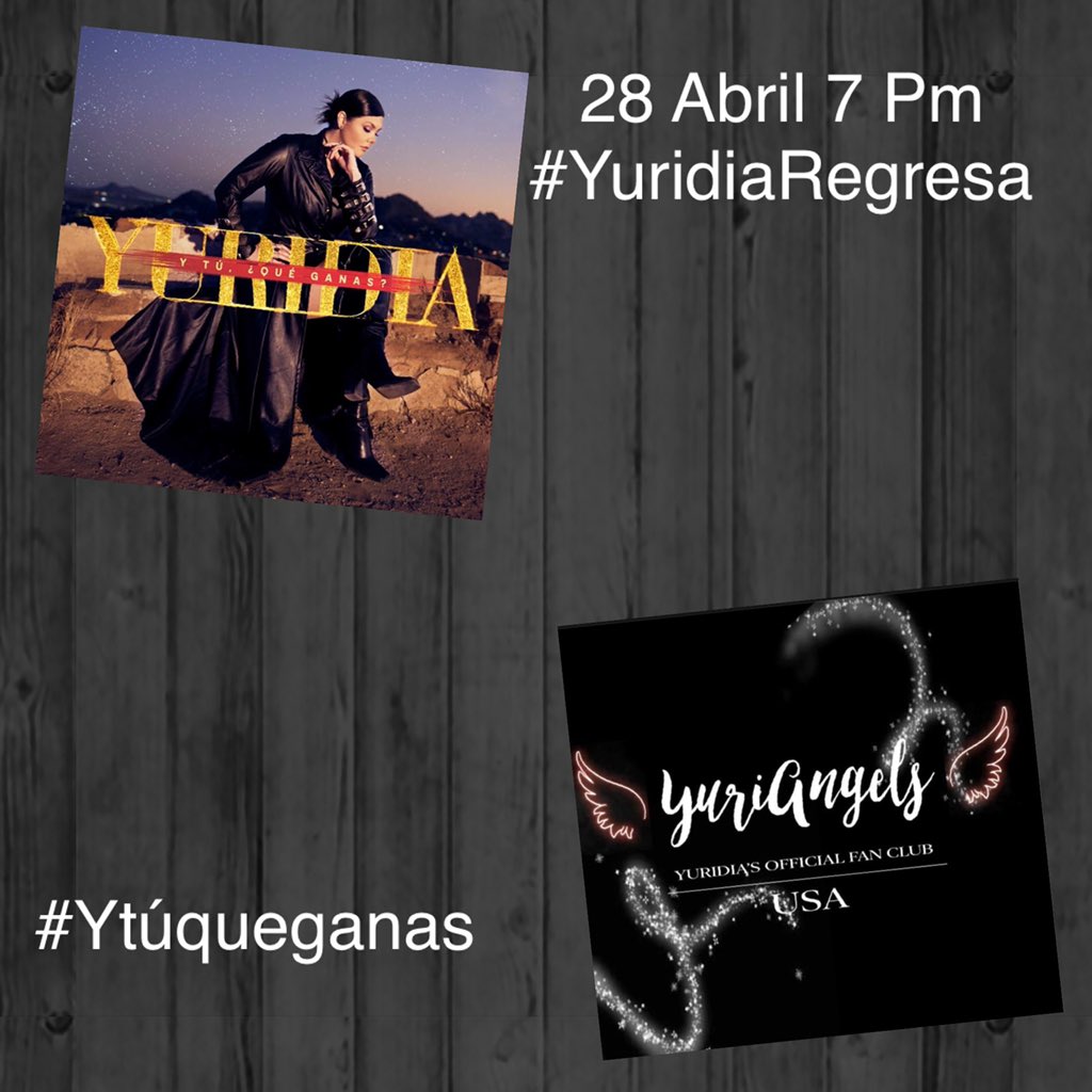 Alessiab200's tweet photo. Agámos tendencia!!! Yuridia regresa !!!! 28 Abril #Ytúqueganas @yuritaflowers @YuriAngelsFanCl #yuridiaregresa https://t.co/eCdo0hnR8L