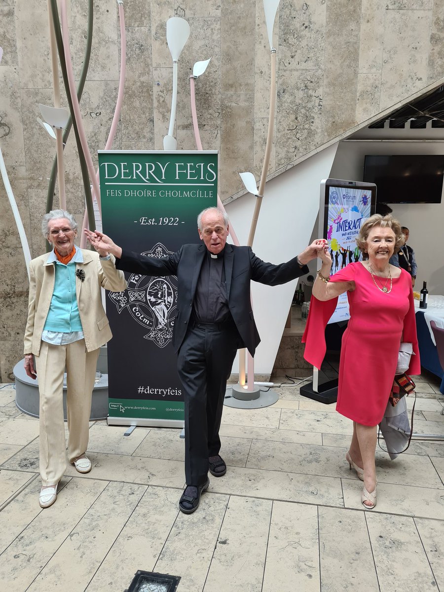 Lillian O Donnell, Fr. Kevin Mullan and Pat Henderson pictured today ahead of the Centenary Gala Concert @millenniumforum

#derryfeis
#derryfeis100