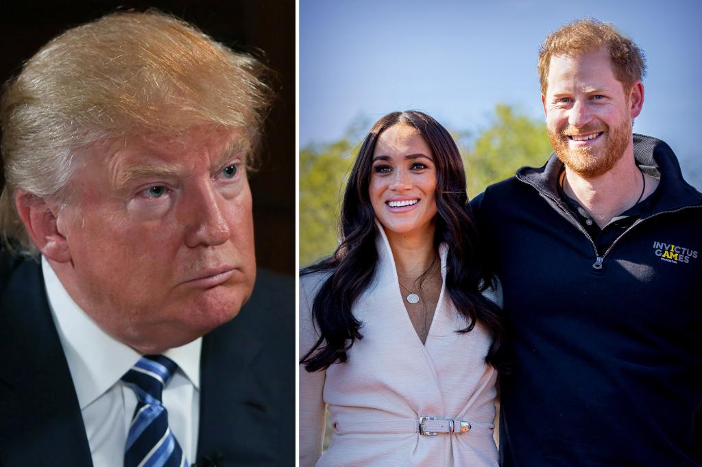 nypost's tweet photo. 'Harry is whipped': Trump predicts to Piers Morgan that Prince Harry's marriage will end https://t.co/GzVClgnWpZ https://t.co/DVRoGcsfWM