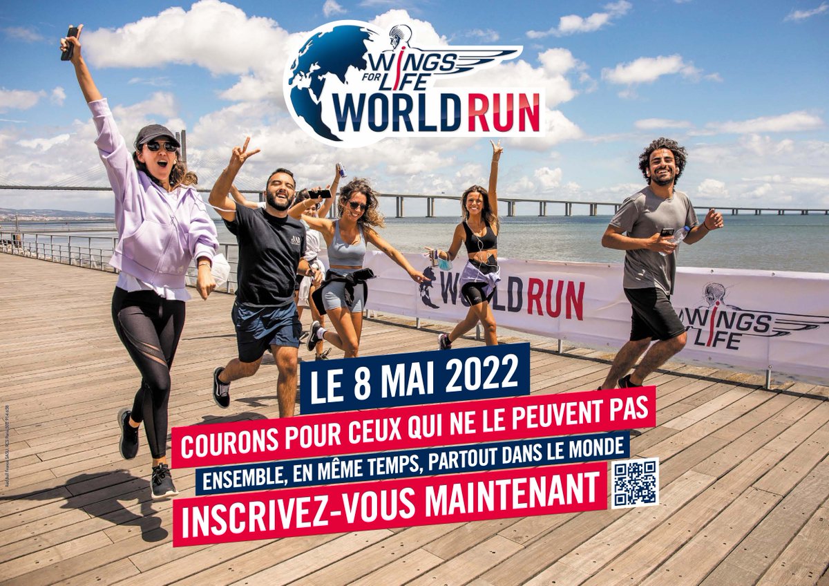 GotagaTV's tweet photo. Le 8 mai on a besoin de vous, lancez l'appli Wings for Life World Run en allant faire votre footing, promener votre chien ou chercher le p'tit dej 💪

📝 https://t.co/cAOnq4pH7D https://t.co/eEZv27WyOE