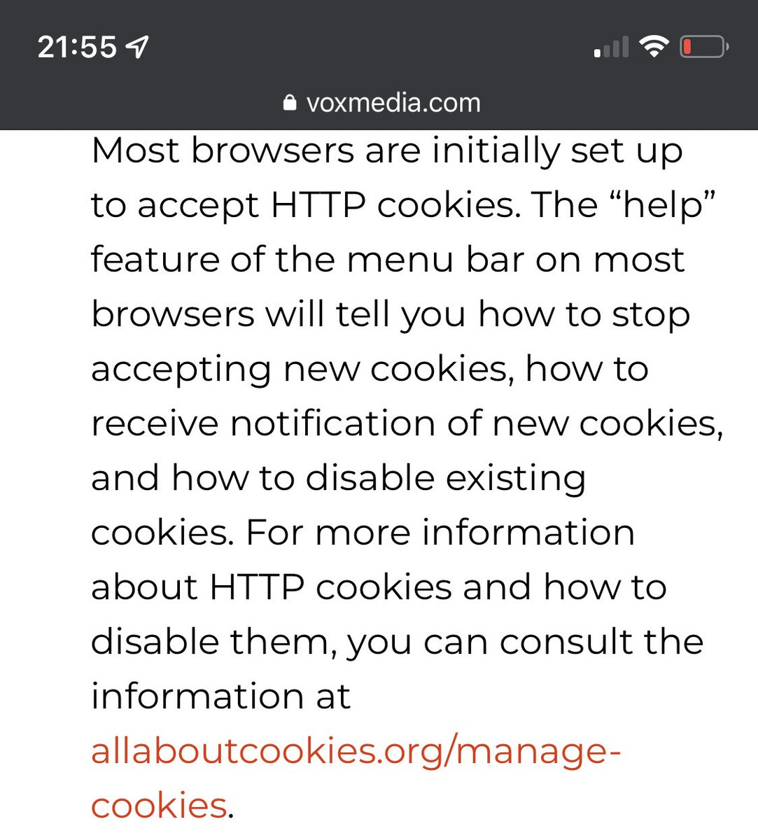 derekcxu's tweet photo. @verge maybe you will be fined next?? You also lack a “reject all” button, forcing users to click a separate “cookie policy” page that only offers vague advice to look into browser settings, and no recourse at all for mobile users #hypocrisy https://t.co/nECcQIdIPy