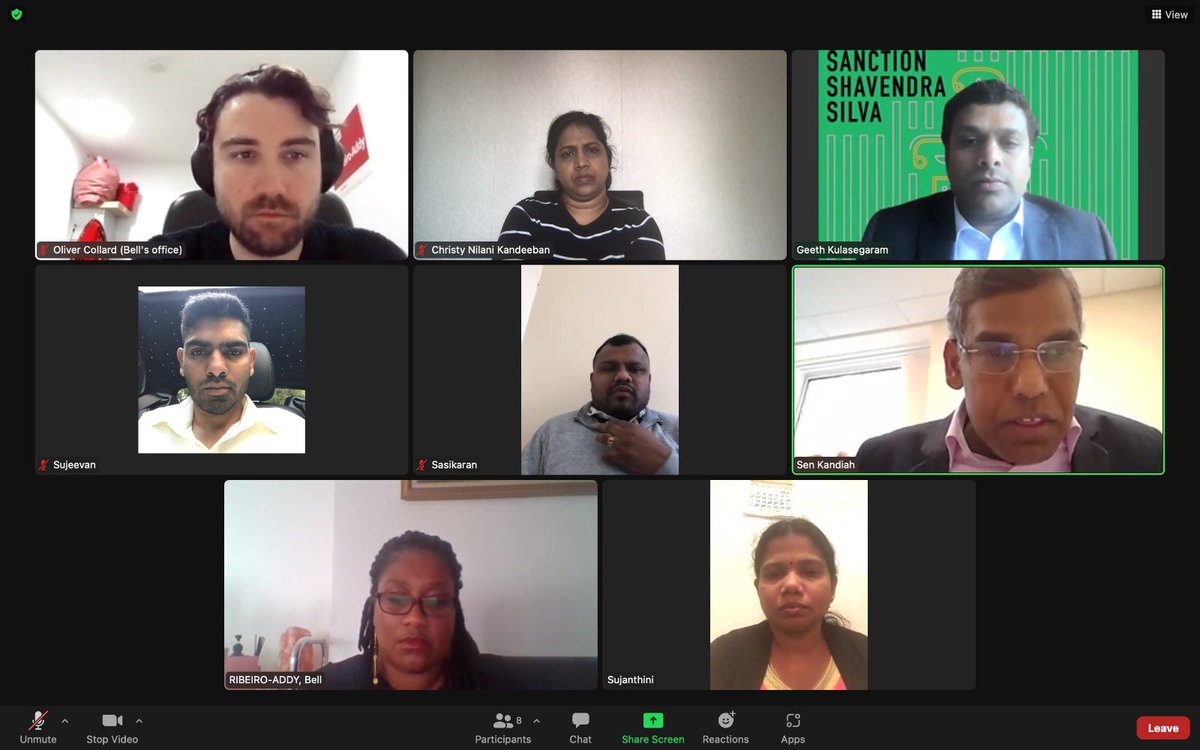 geethkula's tweet photo. Thank you @BellRibeiroAddy MP for Streatham @UKLabour for meeting Tamil victims &amp; promising to fully support the campaign to Sanction @SilvaShavendra &amp; other SL war criminals. This means a lot to the Victims &amp; we hope @UKParliament &amp; @FCDOGovUK listen to MPs!. @10DowningStreet https://t.co/QDShIyr5uA