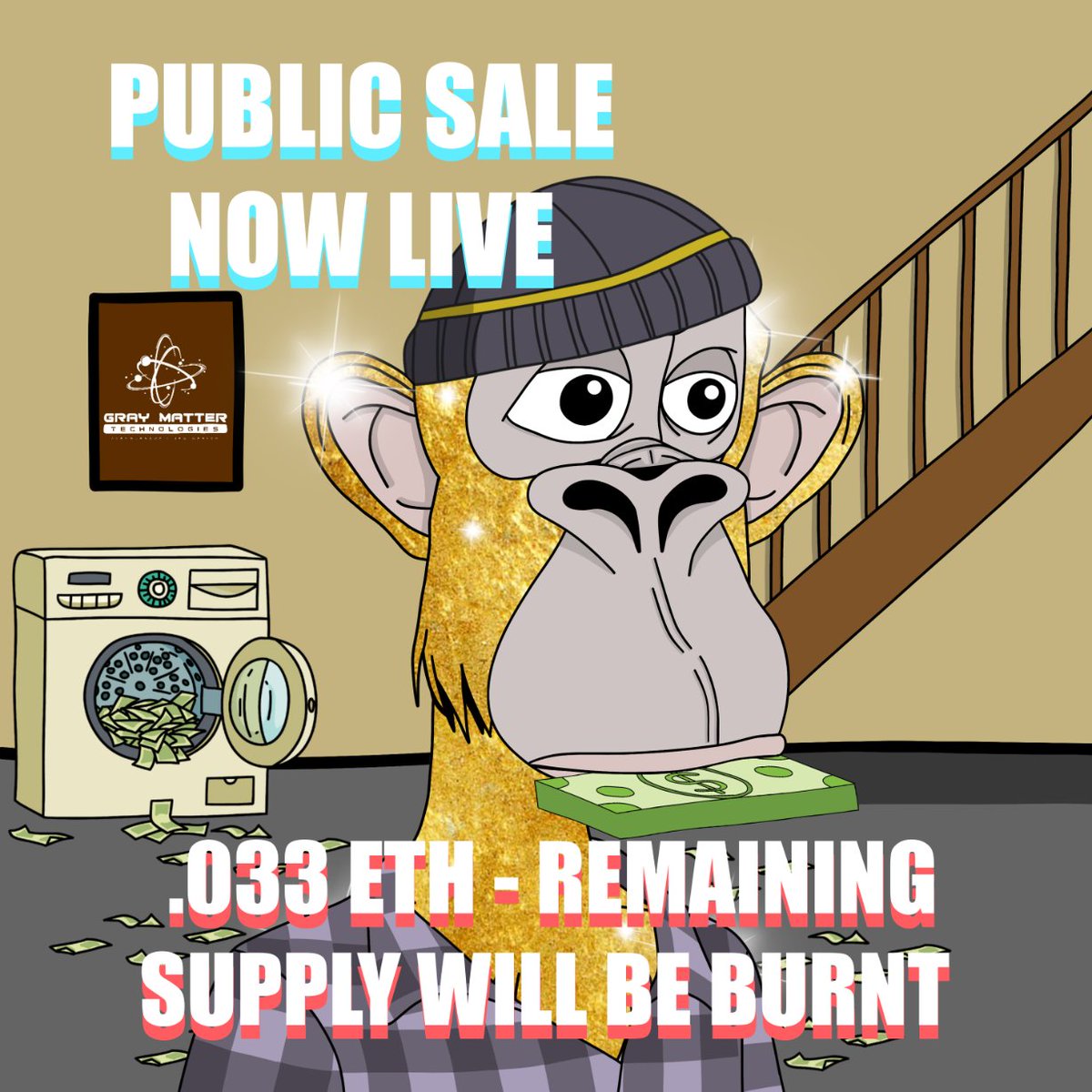 Public sale is LIVE - Dont miss out, remaining nfts not minted will be burnt!

breakingbadapeclub.com
All other sites are fake!

#NFT #NFTCommunity #NFTs #NFTGiveaway #NFTdrop #nftart #NFTShill #Ethereum #Etherum #ETH #NFTCommmunity #PublicSale #MentalHealthMatters #Mentalhealth