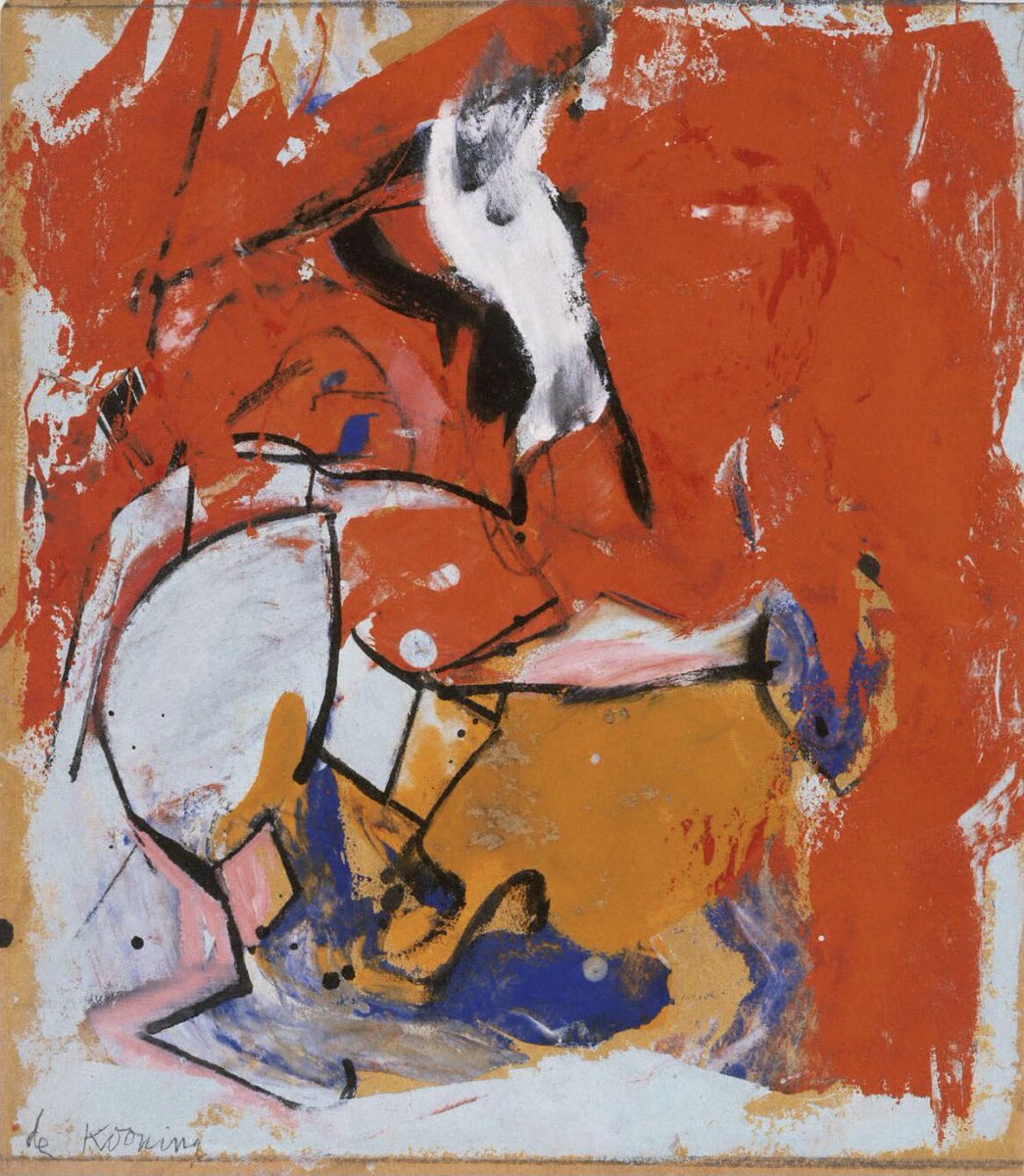 ‘I don’t paint to live. I live to paint. - Willem de Kooning Untitled, 1948