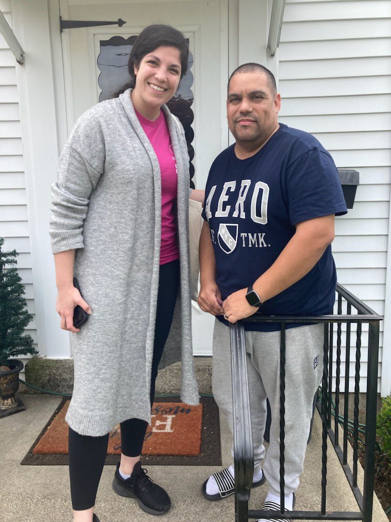 ProLifeFutureLV's tweet photo. He came to the door holding a rambunctious 4 year old that immediately began running around the room after he set him down. 
This grandfather’s daughter was told to abort his grandson because he was going to be “vegetative.” Alfredo is thankful his daughter chose life! https://t.co/kqnTK66Jbk