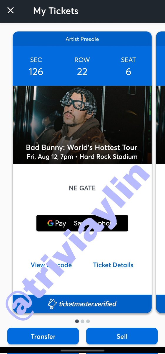 MistyEyedGoner's tweet photo. My friend is selling Bad Bunny tickets, row 6-8 (3 tickets). DM me or @triviaylin if you are interested! #Miami #hardrockstadium #worldshottesttour https://t.co/7DJxdxcpUK