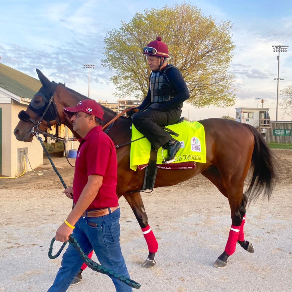 AdolphsonRacing's tweet photo. Great to see the famed gold saddle towel on a @ZRacingstables horse @ChurchillDowns. Quite historic for a horse solely based/raced in Dubai to contest the @kentuckyderby. Huge accomplishment &amp; such a top-class crew there representing…👏
#SummerIsTomorrow 

(📸Caroline Seemar) https://t.co/HeCK4NV7xs