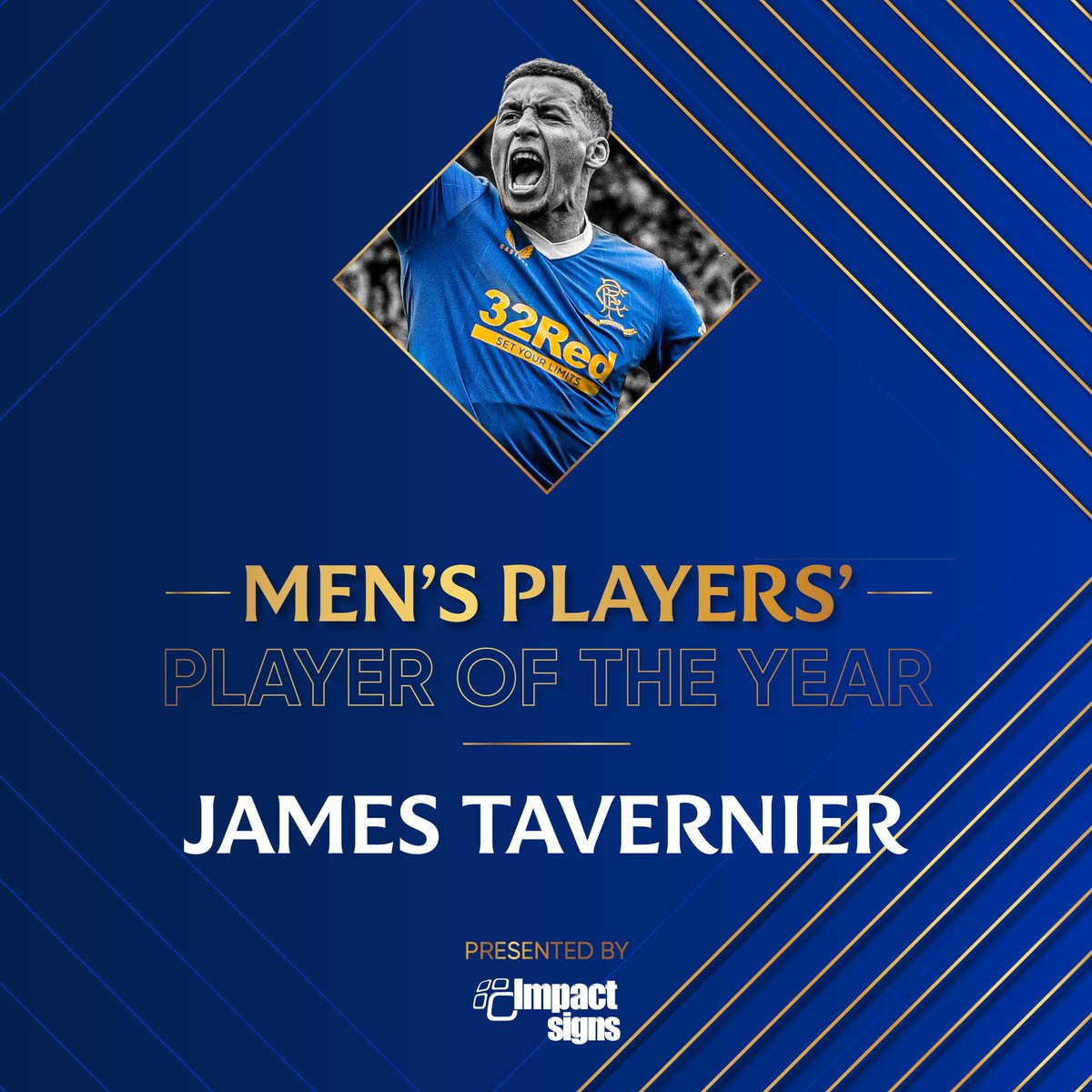 RangersFC's tweet photo. 🏅 Men's Players' Player of the Year Award | #RangersPOTY

👏 Congratulations, @James_Tavernier. https://t.co/xa9H6GHk2S
