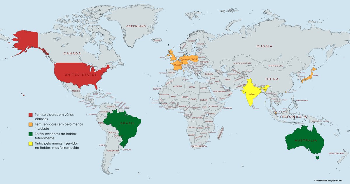 Mapa de falhas e interrupções no serviço Roblox • Está Falhando? Brasil