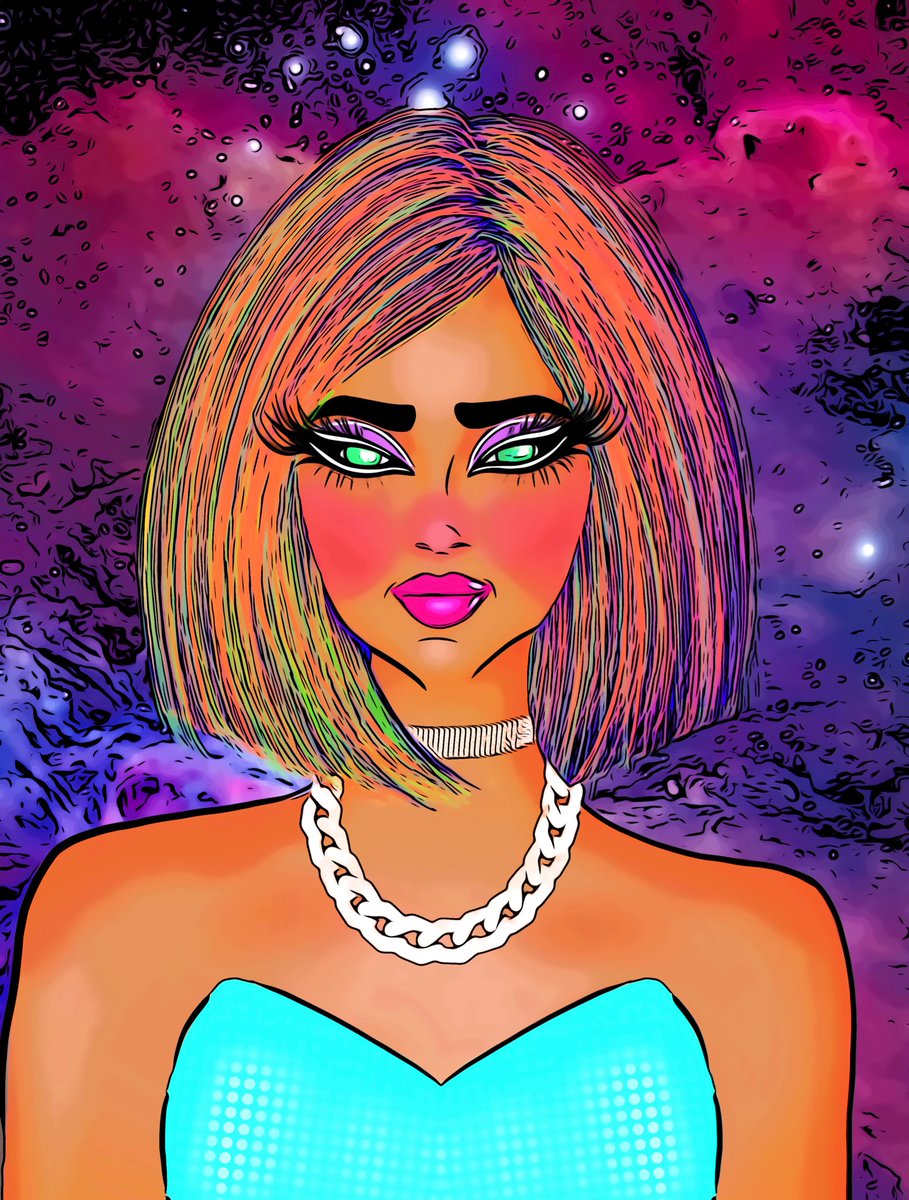 cryptocatgal's tweet photo. Made some magic, another cosmic girl for ya - Oh oh Phelia

Hope you like her! 

Like, share, &amp; support appreciated👽✨🙏🏼🎈

#nft #NFTProject #nftdigitalart #WomenInNFT #nftdrop #rarible #NFTCommunity #NFTartist #NFTmarketplace #SolanaNFTs #ETH #hbar #PolygonNFT #OpenSeaNFT #mint https://t.co/428SqTG3Gv