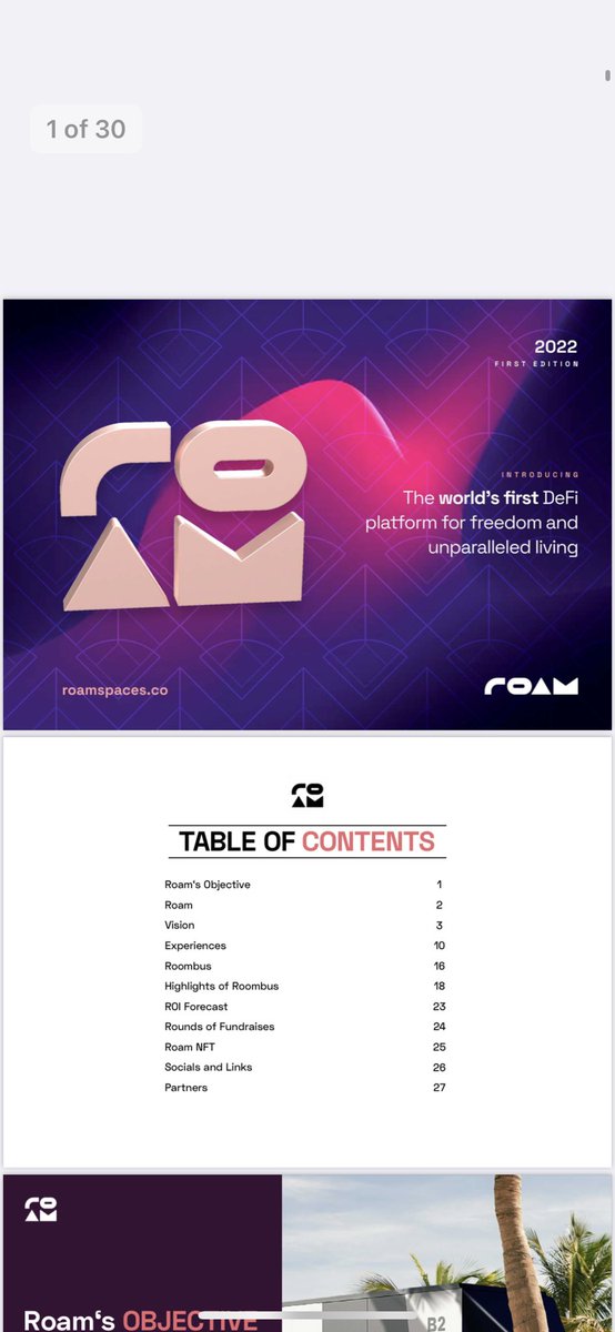 Are you still reading those white-papers cluttered with too much information trying to find a gem to invest in? 😵‍💫 🤦🏻‍♂️

Here. The most visual pitch-deck you’ll find with top-notch readability. 👇
linktr.ee/RoamSpaces

#Roam #Freedom #Travel #DeFi #Blockchain #Crypto #NFT