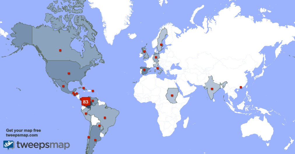 Tengo 2 nuevos seguidores, desde Colombia 🇨🇴 durante la última semana tweepsmap.com/!GGasuarezg