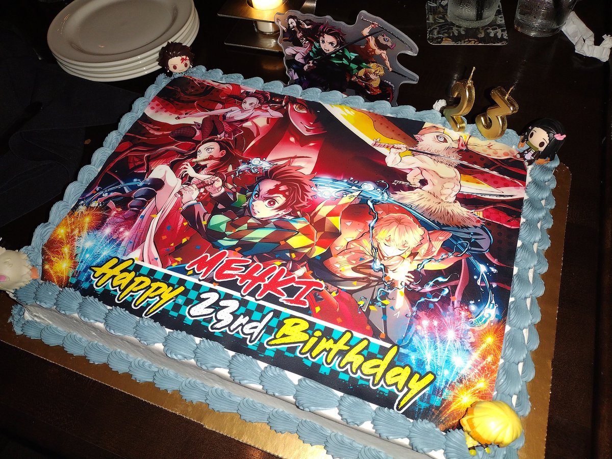 This Cake Turned Out Much Better Than Expect #HappyBirthday #birthday  #birthdaycake #DemonSlayer #anime, image size:1200x900