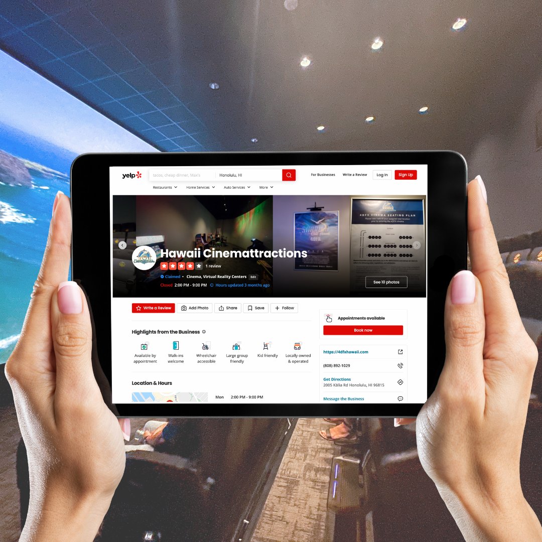 If you love #HICinemAttractions, clap your hands 🎶 ...or leave a review on <a href="/yelphawaii/">Yelp Hawaii</a>! ⭐️⭐️⭐️⭐️⭐️ #Waikiki #review #Yelp