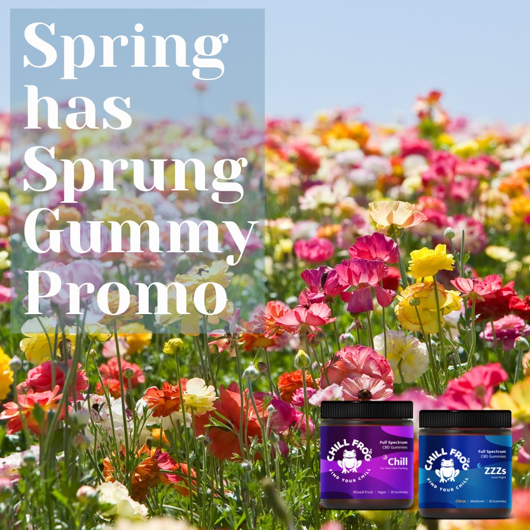 FrogCbd's tweet photo. Bring some balance &amp; calm to you life with 20% off Chill Frog Gummies through April. Click the link in our bio and use code SPRINGGUMMY20 
*
*
#cbdhelps #cbdbenefits #cbddeals #cbdsleep #cbdstress #cbdchill #sleepaid #fullspectrumcbd #findyourchill #calm #findyourchill

🧊 🐸 https://t.co/TgZjAW9Fhs