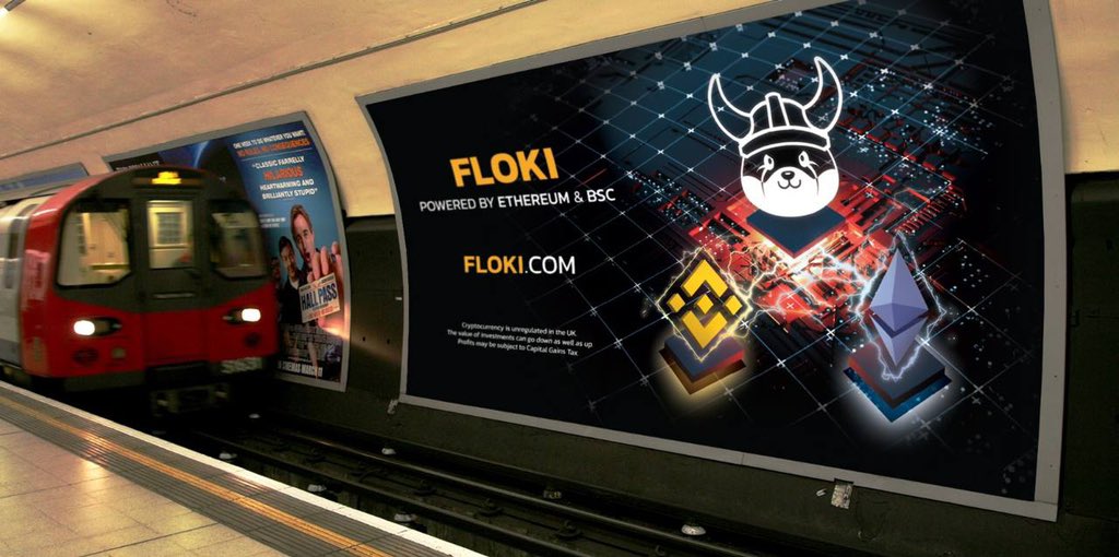 FLOKI's tweet photo. #FLOKI's new and aggressive London campaign will start tomorrow Monday, April 25.

$FLOKI to be featured on:

- 100 buses across the streets of London.
- 203 strategic placements across London Underground.

These ads will be seen tens of millions of times!

Get ready for impact! https://t.co/hBanvs8eu2