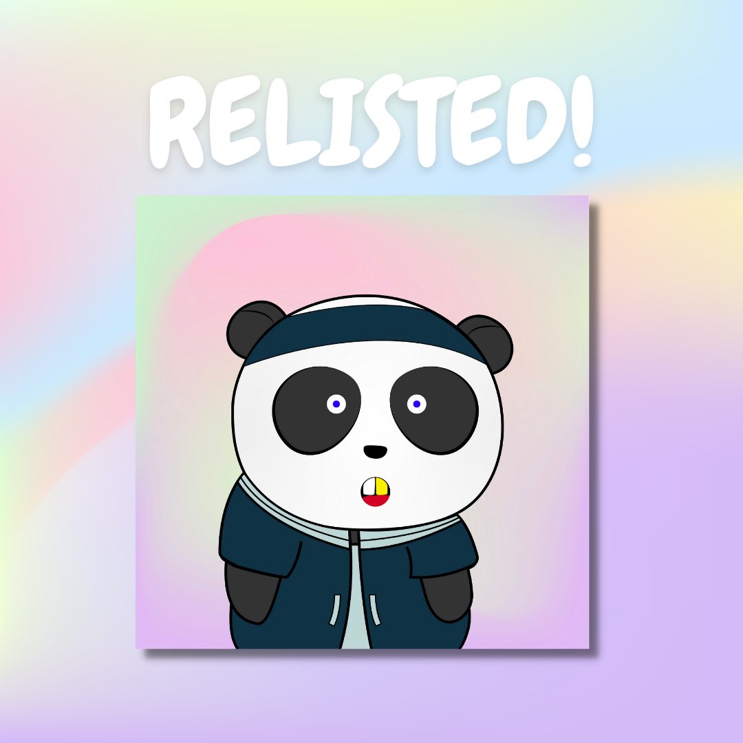 CryptikArt's tweet photo. RELISTED FOR .009 ETH on Polygon 

https://t.co/GwoL9xyZcc

🐼🙏🏼🚀

Thank you to all of my holders &amp; supporters!! 

#NFT #NFTcollectibles #panda #cryptikart https://t.co/VKCf2tkHZp