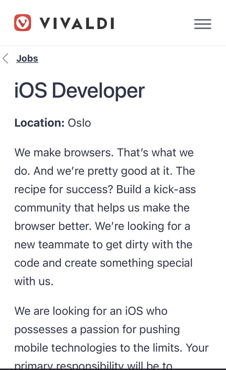 lukedeux's tweet photo. Is @vivaldibrowser of #iOS on the way?!?! 

#vivaldi #browsebetter https://t.co/HcexLVDIns