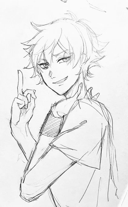 最近絵を描くとイーッてなるので設定資料集見ながら模写したり練習してから描いたエースです
RSAとの練習試合でシュート決めた後はぜひ煽ってくださいの気持ち🏀 