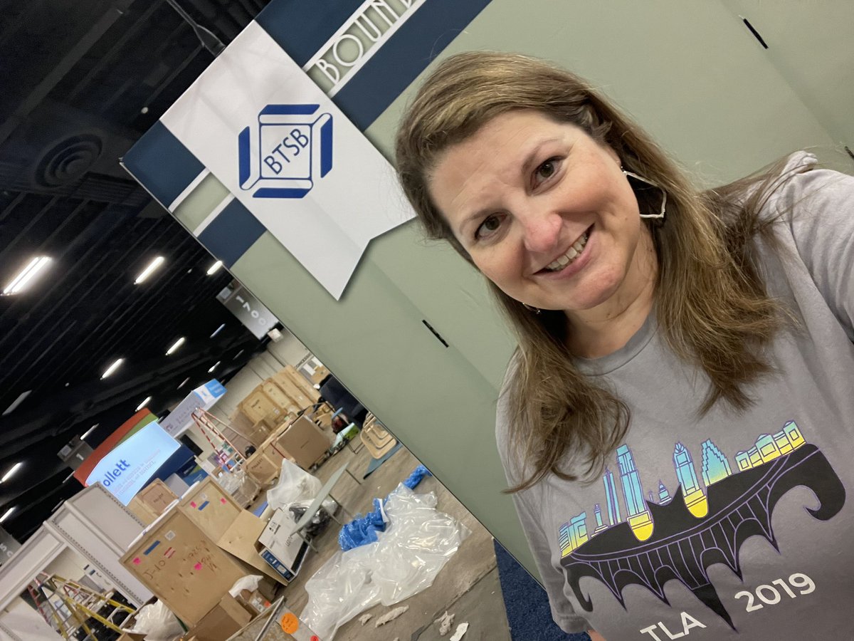 yartxla's tweet photo. Check out the latest news from TXLA: RT @jdlaboon: Repping the 2019 conference as we set up to be #txlatogetheragain! Can’t wait to see everyone in Fort Worth for #txla22!  @BTSBBooks is so excited to be here and me too! https://t.co/v9MOPB9D5D