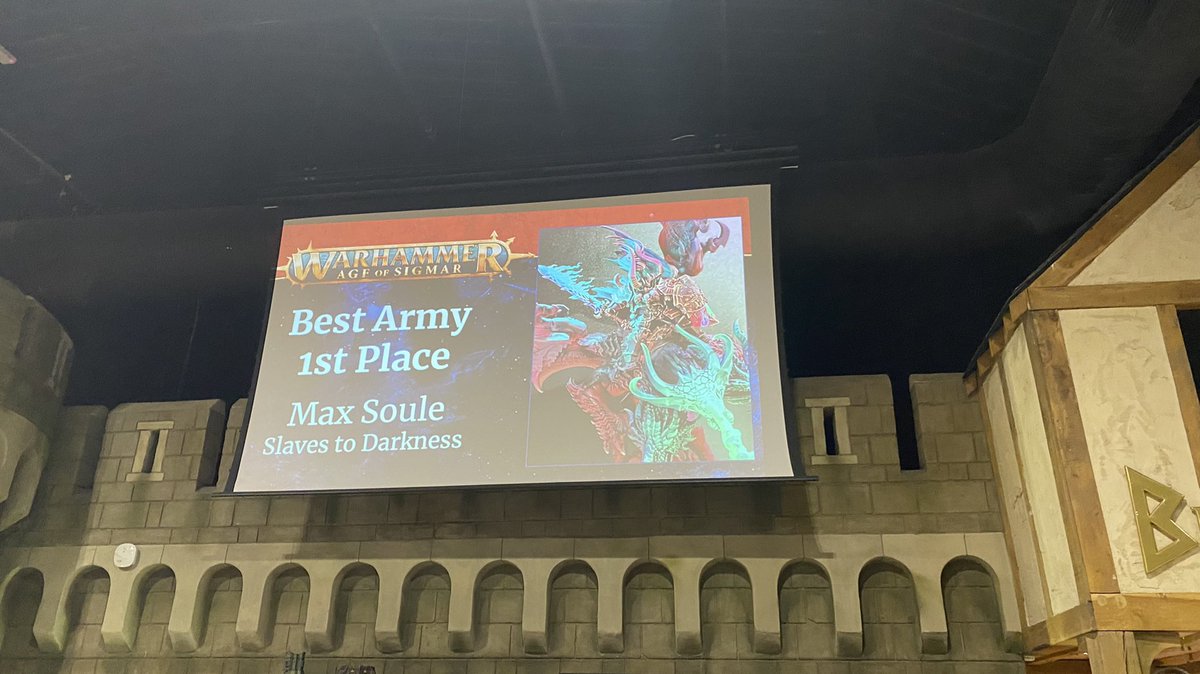 Congratulations to <a href="/Maxsmodels/">Maxsmodels</a> on Best Army at Warhammer World Teams! <a href="/sthlondonlegion/">South London Legion</a> <a href="/warhammerweekly/">Vincent Venturella</a> <a href="/simonwarhammer/">Simon</a> Thanks <a href="/BadDice_Podcast/">Ben Curry</a> for the good news!