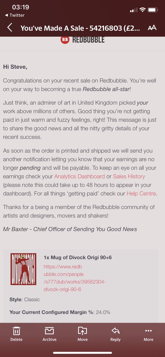 Someone getting on the Divock train within minutes of him scoring!