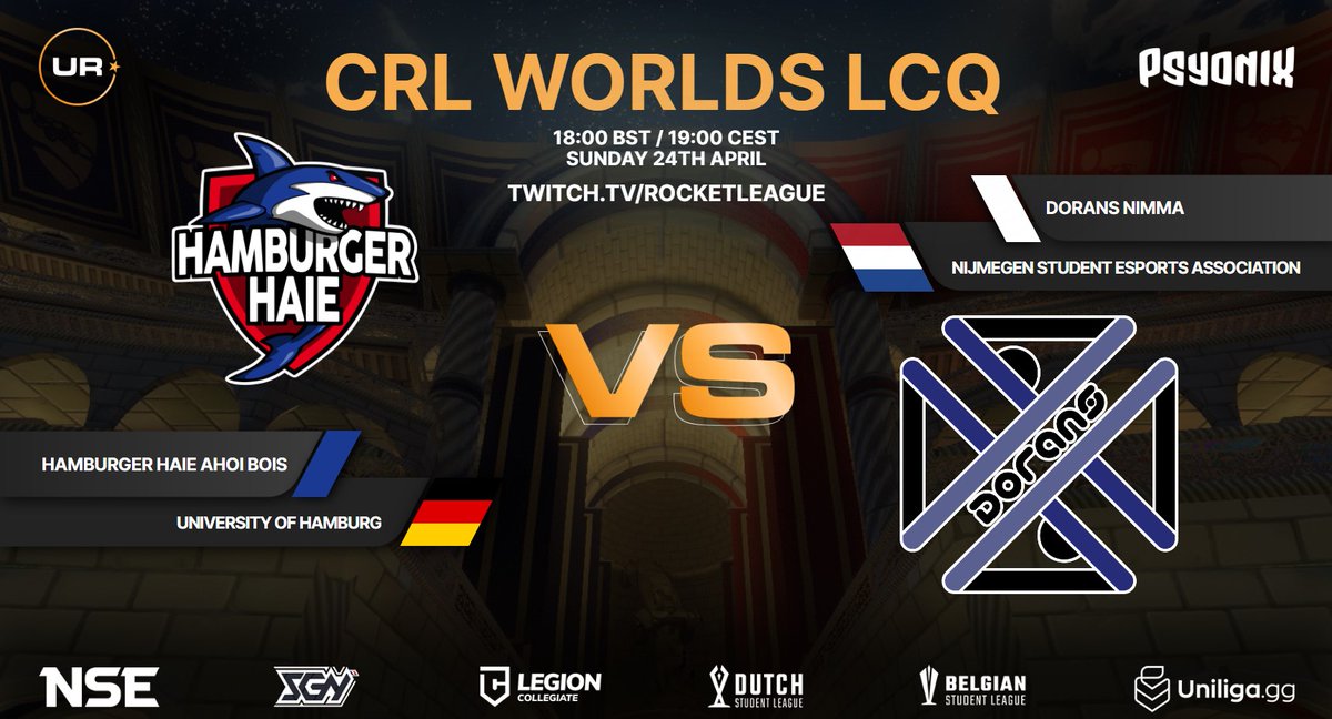 UniRocketeers (@unirocketeers) on Twitter photo .<a href="/warwickesports/">Warwick Esports</a> just delivered in one of the best series we ever got to watch.
But no time for a break, as <a href="/HamburgerHaie/">Hamburger Haie</a> and <a href="/doransesports/">Dorans E-sport</a> are facing off for the first ticket to Dallas!
🎙️ <a href="/Tylacto/">Tylacto</a> & <a href="/ActuallyMuntz/">Muntz</a>
ℹ️ liquipedia.net/rocketleague/C…
📺twitch.tv/rocketleague .<a href="/warwickesports/">Warwick Esports</a> just delivered in one of the best series we ever got to watch.
But no time for a break, as <a href="/HamburgerHaie/">Hamburger Haie</a> and <a href="/doransesports/">Dorans E-sport</a> are facing off for the first ticket to Dallas!
🎙️ <a href="/Tylacto/">Tylacto</a> & <a href="/ActuallyMuntz/">Muntz</a>
ℹ️ liquipedia.net/rocketleague/C…
📺twitch.tv/rocketleague