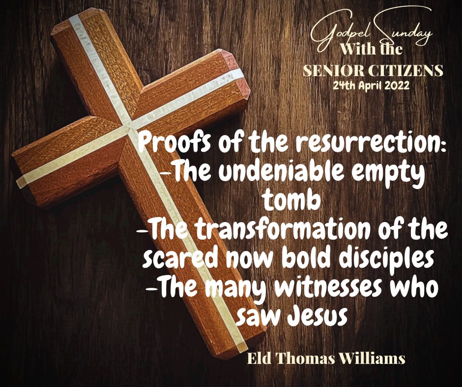 Points from the sermon today by Eld Thomas William (Rtd) #seniorcitizens #gospelsunday