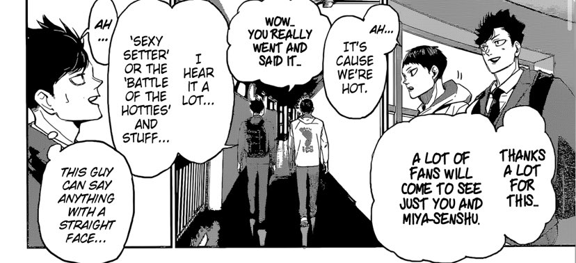 kageyama knowing that him and atsumu are sexy HDKKWKNDKSK HE WAS SELF AWARE ALL THIS TIME ??????? 