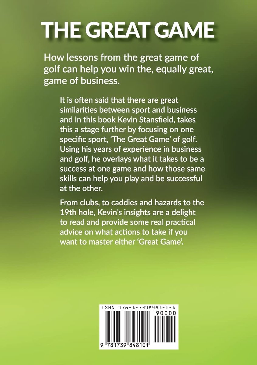 📢🏐⚾️📕📗Book Title: The Great Game: How lessons from the great game of golf can help you win the, equally great, game of business
👉👉See more information here:
amazon.com/Great-Game-les… 
#book #books #golpe #bookworm #booklover #game #gamer #games #gamergirl #gameofthrones