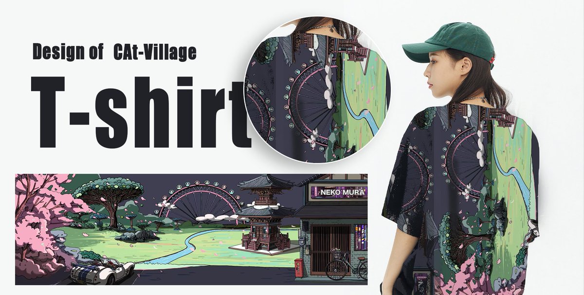 #nekomuraclub  #NFTs
<a href="/nekomuraclub/">Neko Mura</a>  I found the pattern of using this picture to make a t-shirt so beautiful.