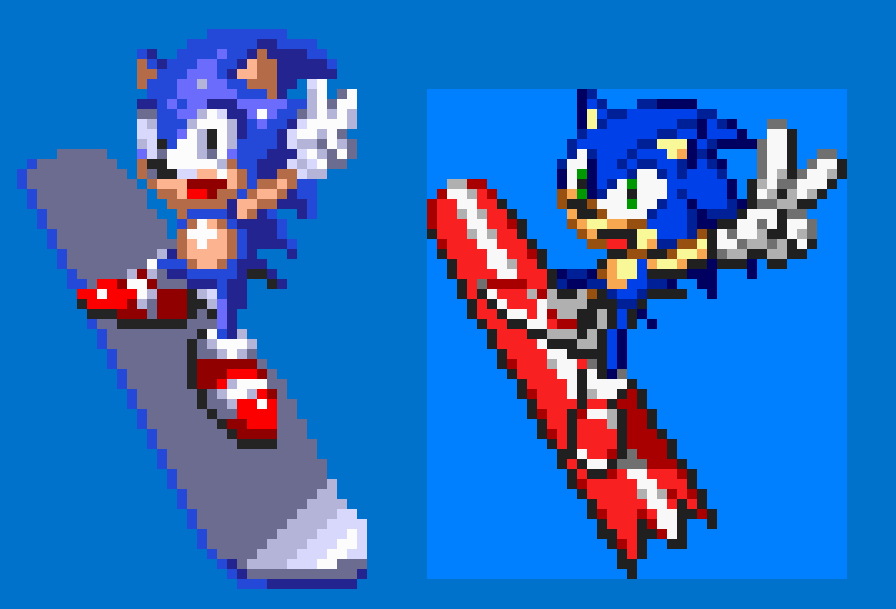 AudioReam on X: I did a Sonic 1 Version of one of Sonic's Sprites