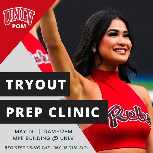 UNLVPom's tweet photo. Register using the link in our bio ❤️ Can’t wait to see you there! https://t.co/KnyyKXYOD6