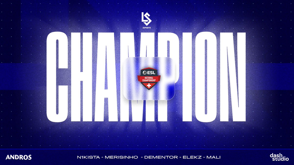 lausanneesports's tweet photo. 🏆 𝗪𝗘 𝗔𝗥𝗘 𝗬𝗢𝗨𝗥 𝗘𝗦𝗟 𝗦𝗪𝗜𝗦𝗦 𝗖𝗛𝗔𝗠𝗣𝗜𝗢𝗡𝗦 🏆

🥇 @n1kista 
🥇 @MALI_csgo 
🥇 @merisinho_csgo 
🥇 @eleKzCS 
🥇 @DementorCSGO 

#AllezLausanne #OneClickAhead https://t.co/V1B6gm6Zbn