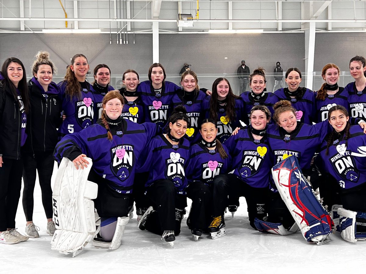 Congratulations to Richmond Hill players Ava Ianni, Victoria Lee, Agnes Laliberte and Hannah Weaver who won bronze with Team Purple this weekend at the Ringette Ontario AAA Challenge Cup!