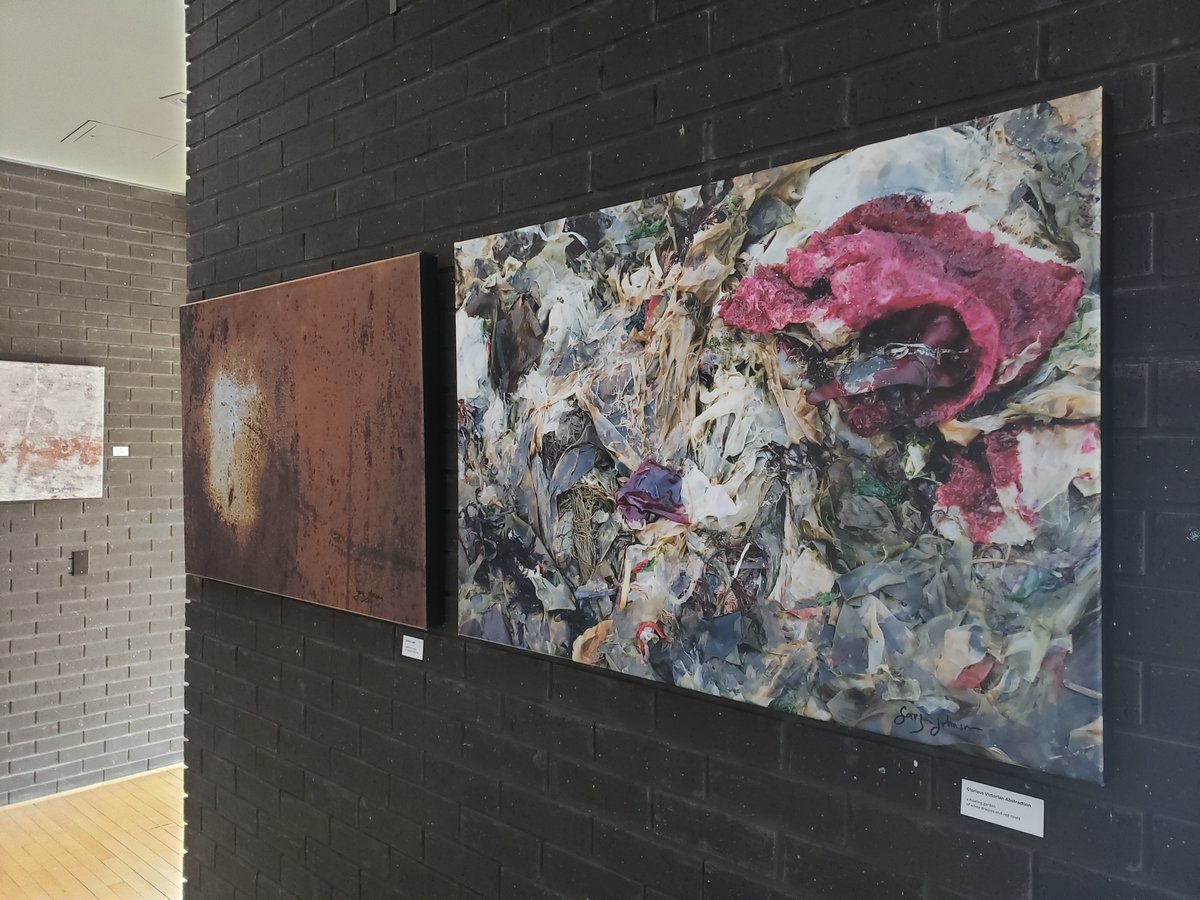 19onthePark's tweet photo. Don't miss your chance to experience "Abstraction Distraction", an exhibit by local artist Gary Johnson at 19 on the Park for the month of April. 
P.S. These beautiful pieces are available for purchase and are a wonderful addition to any home, office, or cottage space! 🖼️📷 https://t.co/quyo5KxGyA