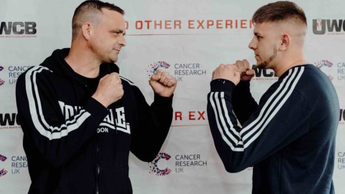 rhinestone321's tweet photo. So proud of our son (the one on the right) for winning his debut boxing match by TKO last night 👍 https://t.co/e5t8BYSNUo
