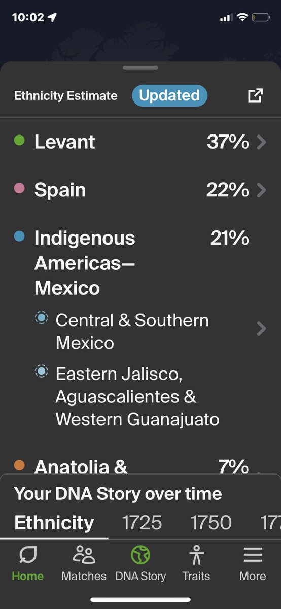 Izzy54197227's tweet photo. ⁦@Ancestry⁩ how does my DNA change from week to week ???#fakenews #inaccuracy https://t.co/Q0qcNNLnhz