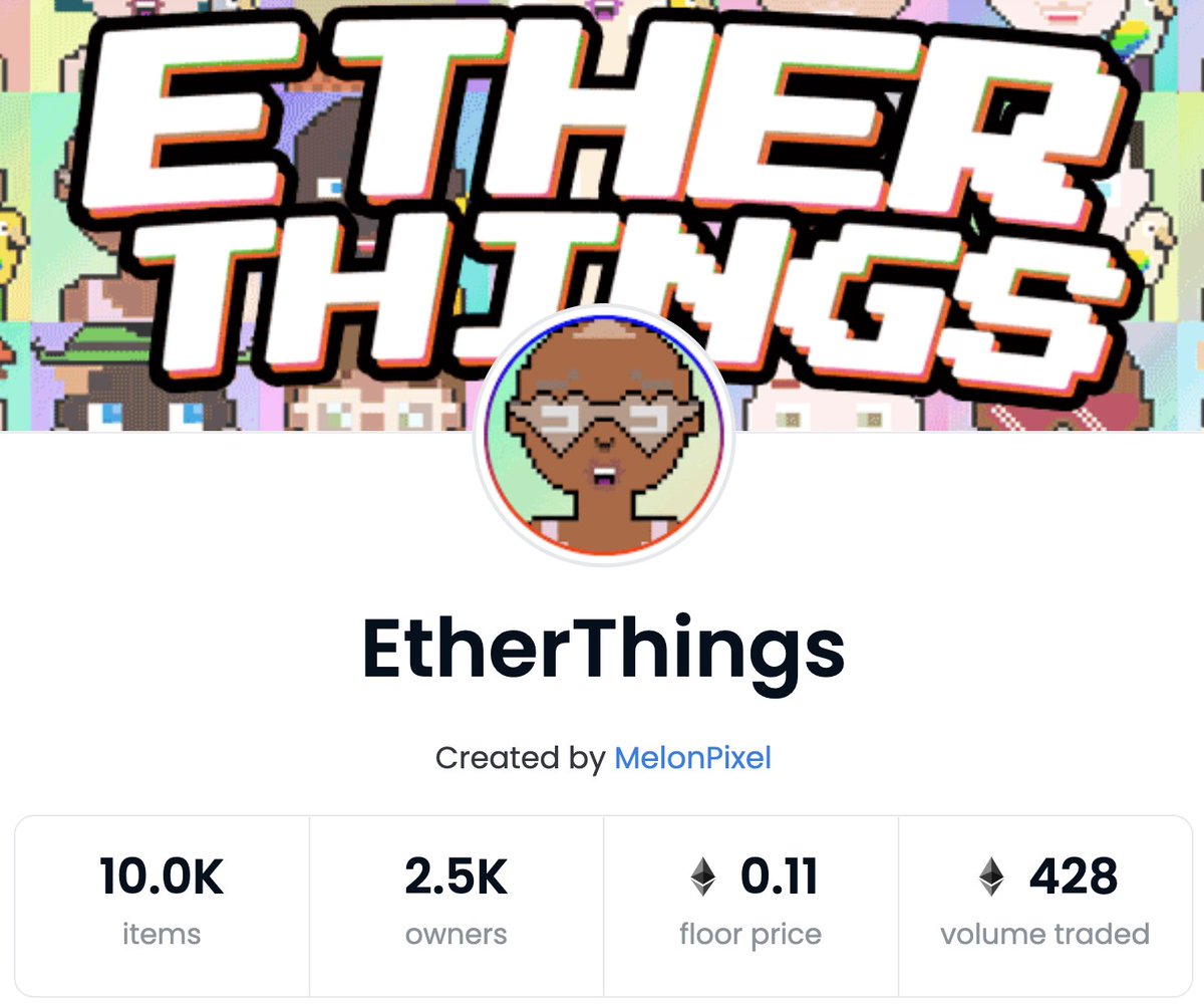 Two weeks ago I swept 557 <a href="/etherthings/">EtherThings</a> at 0.01Ξ. They're the last 10k pfp created before BAYC and are inspired by a database of real human faces. The "Pre-BAYC" PFP narrative is now too strong to ignore IMO. Will be watching what happens with all Pre-BAYC PFPs very carefully.