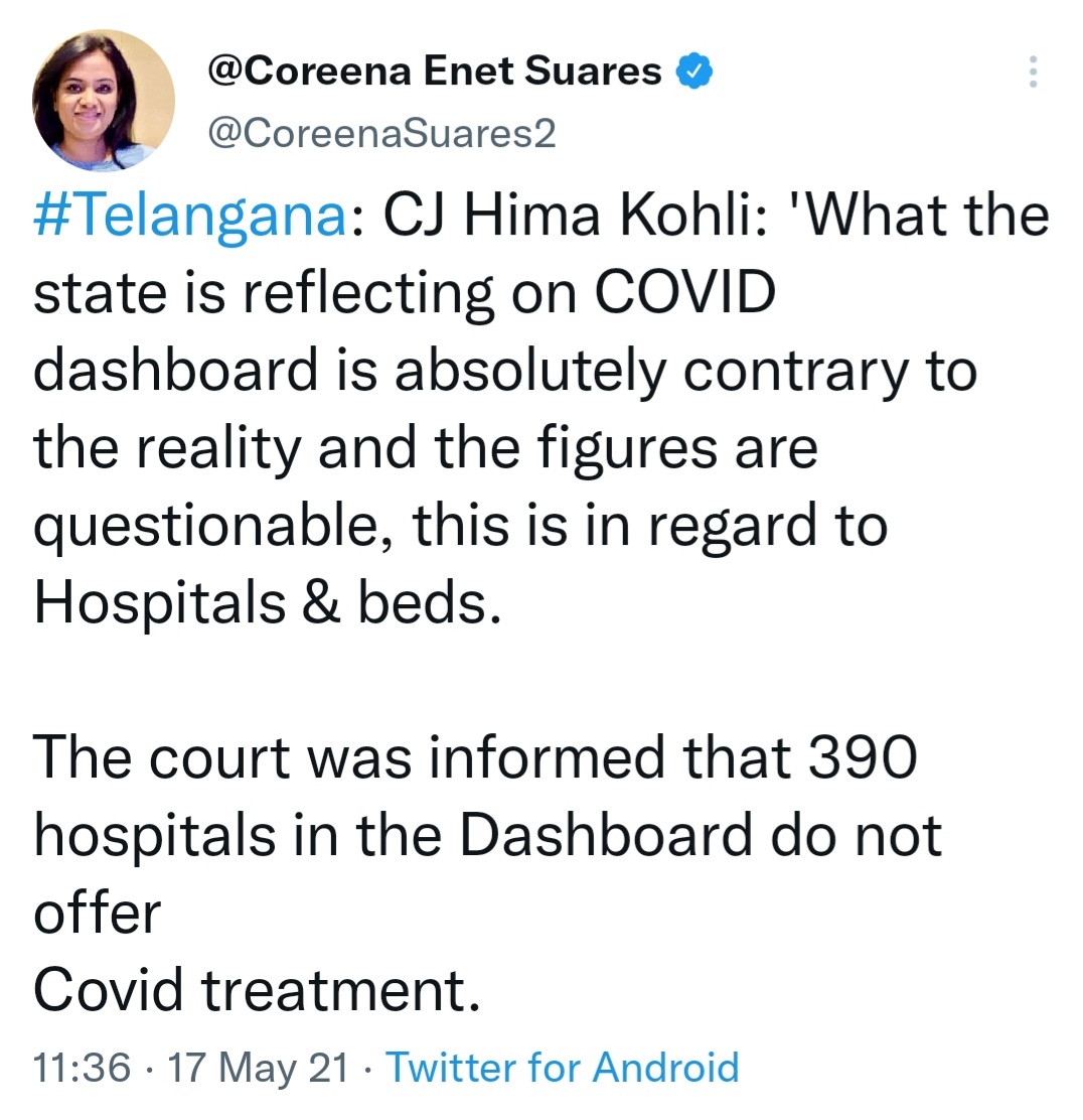 agrawalp2001's tweet photo. @CoreenaSuares2 @trspartyonline @KTRTRS #TRSModel
I won't call it Telangana model, as i love every Indian state, and hate none https://t.co/nCme5VtogW