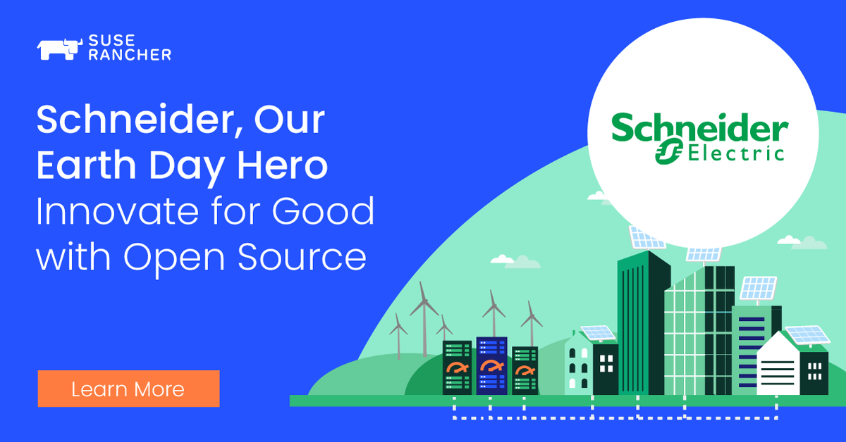 JeffReserNC's tweet photo. Our #EarthDay #InnovationHero @SchneiderElec offers integrated solutions for homes, buildings and data centers that focus on efficiency and #sustainability.

Read how they use #Kubernetes to accelerate innovation and deliver agility. https://t.co/5hdvQ3nMXI https://t.co/7JgTfaFCKy