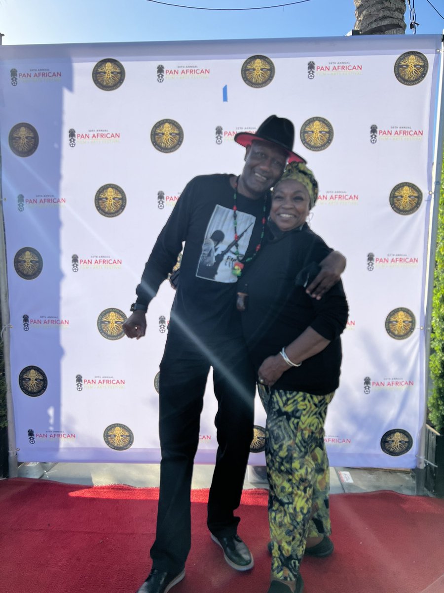 dijoni's tweet photo. I run into a good friend of mine about 20 years at the Pan African Film festival Crenshaw LA yesterday.#PAFff . https://t.co/3Y1NpQYBqD