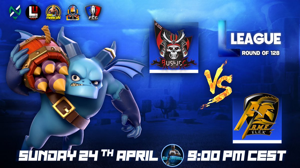 Les Playoffs de la #LegendaryLeague ont débuté cette semaine ! 💪🏆

Un match immanquable de ces 64ème de finale, à suivre à 21h sur la chaîne de <a href="/barca_gaming/">Barça dan’s gaming</a> ! 🤩

<a href="/BushidoCOC/">Bushido</a> 🆚 <a href="/ARMECOC/">A.R.M.E. | coc</a>

🔴🎥 twitch.tv/barcadans