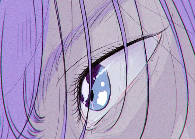 「blue eyes purple hair」 illustration images(Popular)