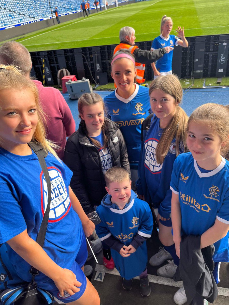 Bonessunitedcfc's tweet photo. Well done to @RangersWFC on victory today thanks to @RangersFC soccer academy @PeterKennedy36 @scottedgar_w for girls to have opportunity to play on pitch at half time seriously dreams were made today thank you so much  @LeneP27 @suziadamson @KirstenReilly16 for pics happy days https://t.co/pr92S8pR9L