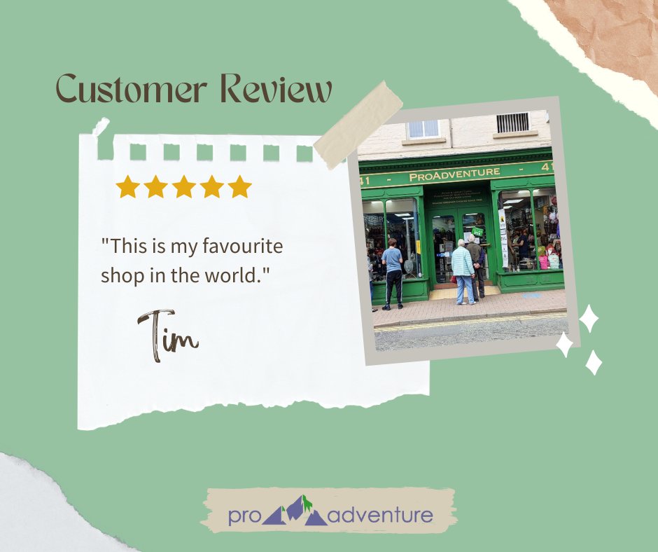 ProAdventure's tweet photo. Tim, we can't ask for more than that!
Thank you!🤗
Feedback like this as got to brighten up the day!☀️
We're open today 9am - 5pm
👉https://t.co/J97ot8kG1V
#Llangollen #ProAdventure https://t.co/Iif5TgpnA4